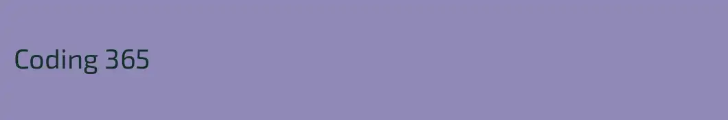 Coding 365